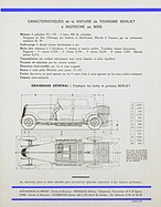 Berliet Voiture de Tourisme - Datenblatt (Französisch) Seite 3 (1930) Berliet Voiture de Tourisme - Datenblatt (Französisch) Seite 3 (1930)