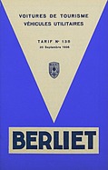 Berliet Voitures de Tourisme - Verkaufsprospekt (1936, franz.) Berliet Voitures de Tourisme - Verkaufsprospekt (1936, franz.)