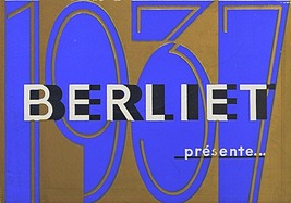 Berliet Voitures de Tourisme - Verkaufsprospekt (1937, franz.) Berliet Voitures de Tourisme - Verkaufsprospekt (1937, franz.)