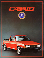 Bertone Ritmo Cabriolet - Verkaufsprospekt (1985, ital.) Bertone Ritmo Cabriolet - Verkaufsprospekt (1985, ital.)