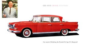 Borgward P 100 - Verkaufsfaltblatt (1960) - Seiten 2 und 3 Borgward P 100 - Verkaufsfaltblatt (1960) - Seiten 2 und 3