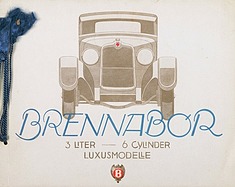 Brennabor 3 Liter 6-Cylinder - Verkaufsprospekt von 1929 Brennabor 3 Liter 6-Cylinder - Verkaufsprospekt von 1929