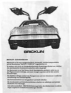 Bricklin SV-1 - Verkaufsunterlagen (1975) Bricklin SV-1 - Verkaufsunterlagen (1975)