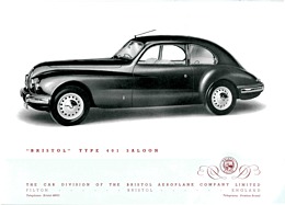 Bristol 401 - Verkaufsprospekt (1952, engl.) - Seite 2 Bristol 401 - Verkaufsprospekt (1952, engl.) - Seite 2