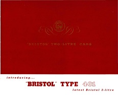 Bristol 401 - Verkaufsprospekt (ca 1951, engl.) Bristol 401 - Verkaufsprospekt (ca 1951, engl.)