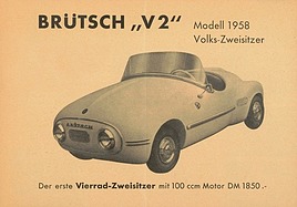 Brütsch V2 (1959) - Verkaufsprospekt Brütsch V2 (1959) - Verkaufsprospekt