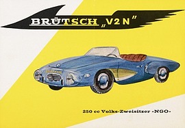 Brütsch V2 (1959) und Brütsch Rollera (1959) - Verkaufsprospekt (engl.) Brütsch V2 (1959) und Brütsch Rollera (1959) - Verkaufsprospekt (engl.)