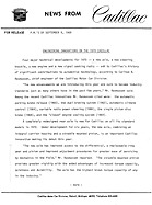 Cadillac - Presseinformationen Baujahr 1970 (1969, engl.) Cadillac - Presseinformationen Baujahr 1970 (1969, engl.)