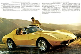 Chevrolet Corvette - Prospekt (1974, engl.) - Seiten 2 und 3 Chevrolet Corvette - Prospekt (1974, engl.) - Seiten 2 und 3