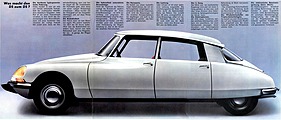 Citroën DS - Faltprospekt (1971) - Seiten 3 bis 5 Citroën DS - Faltprospekt (1971) - Seiten 3 bis 5