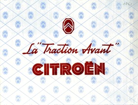 Citroën Traction Avant - Verkaufsprospekt (1951, franz.) Citroën Traction Avant - Verkaufsprospekt (1951, franz.)
