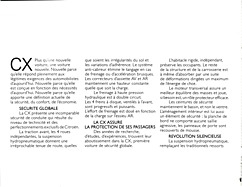 Citroën CX - Verkaufsprospekt (1975, franz.) - Seite 3 Citroën CX - Verkaufsprospekt (1975, franz.) - Seite 3