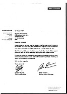 Cizeta V 16 T - Brief Gordon Murray (1991, engl.) Cizeta V 16 T - Brief Gordon Murray (1991, engl.)