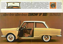 DKW F12 - Verkaufsprospekt (1963) - Seiten 4 und 5 DKW F12 - Verkaufsprospekt (1963) - Seiten 4 und 5