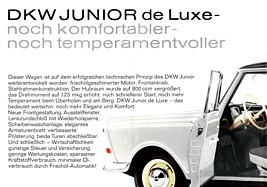 DKW Junior de Luxe - Verkaufsprospekt (1962) - Seite 2 DKW Junior de Luxe - Verkaufsprospekt (1962) - Seite 2