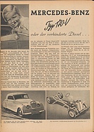 Das Auto 2/1949 - Mercedes-Benz 170 V und der verhinderte Diesel