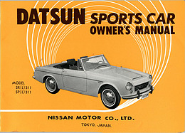 Datsun Sports Car – Betriebsanleitung (1968, engl.) Datsun Sports Car – Betriebsanleitung (1968, engl.)