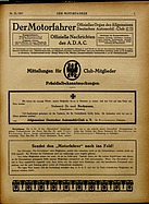 Bild von Der Motorfahrer Nr. 35 vom 1. September 1917 - Seite 1