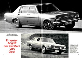 Erneuter Angriff der 'Grossen' von Opel - Admiral, Diplomat und Kapitän - Hobby 5/1969 - Seiten 20 und 21 Erneuter Angriff der 'Grossen' von Opel - Admiral, Diplomat und Kapitän - Hobby 5/1969 - Seiten 20 und 21