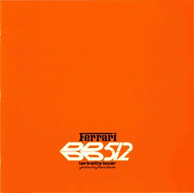 Ferrari BB 512 - Prospekt (1980) Ferrari BB 512 - Prospekt (1980)