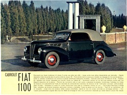 Fiat 1100 Cabriolet - Verkaufsprospekt (1948, franz.) Fiat 1100 Cabriolet - Verkaufsprospekt (1948, franz.)