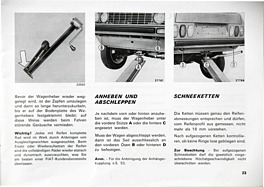 Fiat 128 3P Berlinetta - Bedienungsanleitung (1977, deutsch, Auszug) - Seite 23 Fiat 128 3P Berlinetta - Bedienungsanleitung (1977, deutsch, Auszug) - Seite 23