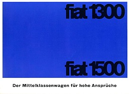 Fiat 1300 und 1500 - Verkaufsprospekt (1961) Fiat 1300 und 1500 - Verkaufsprospekt (1961)