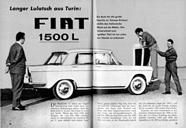 Fiat 1500 L im Test - hobby 15 1963 - Seiten 36 und 37 Fiat 1500 L im Test - hobby 15 1963 - Seiten 36 und 37