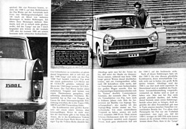 Fiat 1500 L im Test - hobby 15 1963 - Seiten 38 und 39 Fiat 1500 L im Test - hobby 15 1963 - Seiten 38 und 39