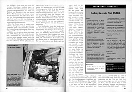 Fiat 1500 L im Test - hobby 15 1963 - Seiten 40 und 41 Fiat 1500 L im Test - hobby 15 1963 - Seiten 40 und 41