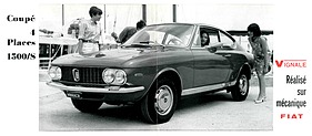 Fiat 1500 S Vignale - Verkaufsbroschüre (1966, franz.) - Seiten 2 und 3 Fiat 1500 S Vignale - Verkaufsbroschüre (1966, franz.) - Seiten 2 und 3