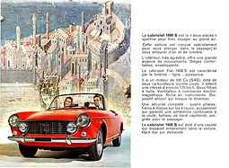 Fiat 1600 S Cabriolet - Verkaufsprospekt (1963, franz) - Seite 2 Fiat 1600 S Cabriolet - Verkaufsprospekt (1963, franz) - Seite 2