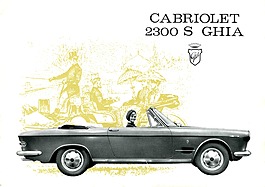 Fiat 2300 S Cabriolet von Ghia - Verkaufsprospekt (1962, ital.) Fiat 2300 S Cabriolet von Ghia - Verkaufsprospekt (1962, ital.)
