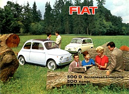 Fiat 500 D und 500 Kombi - Prospekt (1960) Fiat 500 D und 500 Kombi - Prospekt (1960)