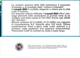 Fiat 850 Coupé - Verkaufsprospekt (1967, ital.) - Seite 3 Fiat 850 Coupé - Verkaufsprospekt (1967, ital.) - Seite 3