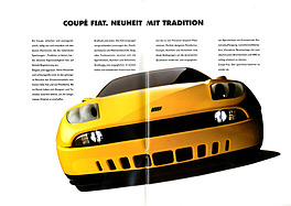 Fiat Coupé - Verkaufsprospekt (1994) - Seiten 2 und 3 Fiat Coupé - Verkaufsprospekt (1994) - Seiten 2 und 3