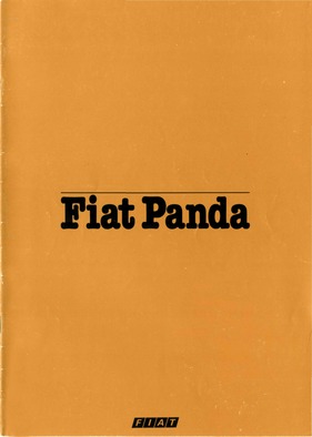 Fiat Panda 45 - Prospekt 1981 Fiat Panda 45 - Prospekt 1981