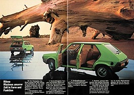 Fiat Ritmo - Verkaufsprospekt (1980) - Seiten 4 und 5 Fiat Ritmo - Verkaufsprospekt (1980) - Seiten 4 und 5