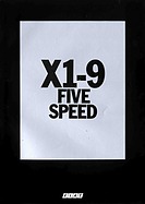 Fiat X 1/9 Five Speed - Verkaufsprospekt (1979) Fiat X 1/9 Five Speed - Verkaufsprospekt (1979)