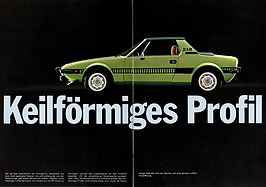 Fiat X 1/9 "Special" - Verkaufsprospekt (1976) - Seiten 4 und 5 Fiat X 1/9 "Special" - Verkaufsprospekt (1976) - Seiten 4 und 5