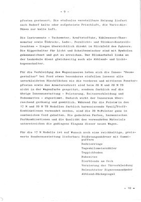 Ford 17M - Pressemitteilung (1967) - Seite 9 (1967)