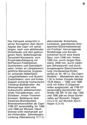 Bild von Ford Capri - Prospekt (1969) - Seite 11