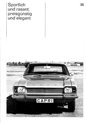 Bild von Ford Capri - Prospekt (1969) - Seite 25