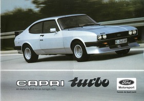 Ford Capri Turbo Prospekt (1981) Ford Capri Turbo Prospekt (1981)