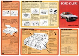 Ford Capri auf einen Blick - Kurzanleitung (1981) Ford Capri auf einen Blick - Kurzanleitung (1981)