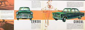 Ford Consul / Zephyr / Zodiac - Verkaufsprospekt (1956) - Seiten 2 und 3 Ford Consul / Zephyr / Zodiac - Verkaufsprospekt (1956) - Seiten 2 und 3
