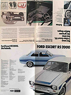 Ford Escort RS 2000 - Verkaufsprospekt (1973) - Rückseite Ford Escort RS 2000 - Verkaufsprospekt (1973) - Rückseite