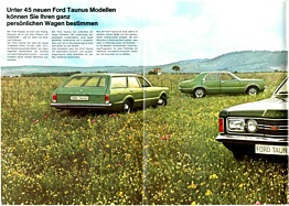 Ford Taunus - Verkaufsprospekt (1971) - Seiten 4 und 5 Ford Taunus - Verkaufsprospekt (1971) - Seiten 4 und 5