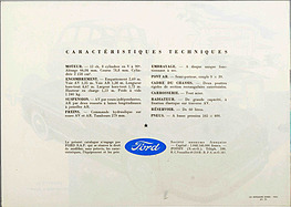 Ford Vedette Modell 1954 - Verkaufsprospekt (1953, franz.) - Seite 4 Ford Vedette Modell 1954 - Verkaufsprospekt (1953, franz.) - Seite 4