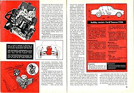 Ford bricht mit Traditionen - der neue 12 M - Hobby 21/1962 - Seiten 32 und 33 Ford bricht mit Traditionen - der neue 12 M - Hobby 21/1962 - Seiten 32 und 33